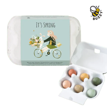 Load image into Gallery viewer, Egg Carton “Hello Spring” – 6 Wildflower Seed Bombs