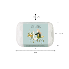 Load image into Gallery viewer, Egg Carton “Hello Spring” – 6 Wildflower Seed Bombs