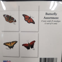 Load image into Gallery viewer, Butterfly Asst. Note Cards

