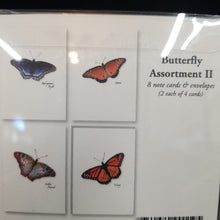 Load image into Gallery viewer, Butterfly Assortment II Note Cards
