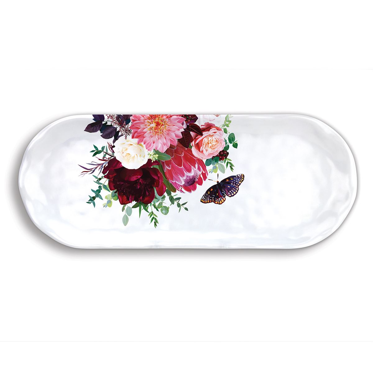 Melamine Accent Tray Sweet Floral Melody Little Red Wagon Native