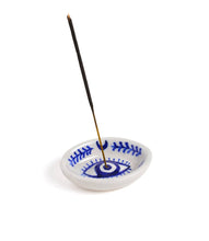 Load image into Gallery viewer, Blue Evil Eye Incense Holder - Matr Boomie
