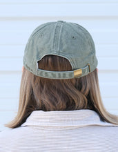 Load image into Gallery viewer, Tomato Vine Embroidered Hat, Washed Green
