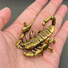 Load image into Gallery viewer, Brass Scorpion Desktop Decoration

