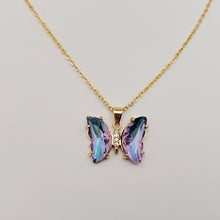 Load image into Gallery viewer, Glass Butterfly Necklace

