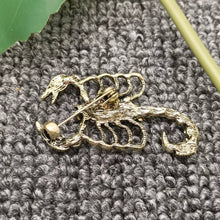 Load image into Gallery viewer, Blue Scorpion Brooch
