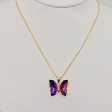 Load image into Gallery viewer, Glass Butterfly Necklace
