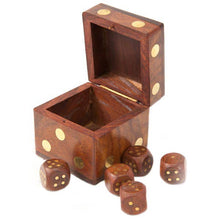 Load image into Gallery viewer, 5 Dice Box Set - Wood
