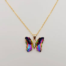 Load image into Gallery viewer, Glass Butterfly Necklace
