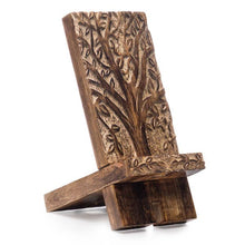 Load image into Gallery viewer, Tree of Life Phone Stand-Wood
