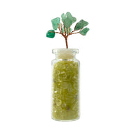 Crystal tree in jar - green