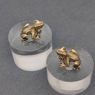 Brass Little Frog Desktop Decoration