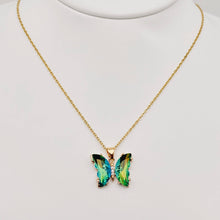 Load image into Gallery viewer, Glass Butterfly Necklace

