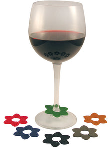 Flower Wine Glass Charm