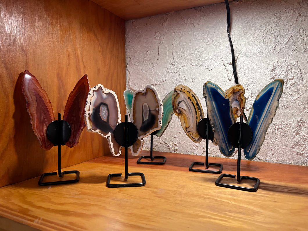 Butterfly Shaped Crystals - Agate