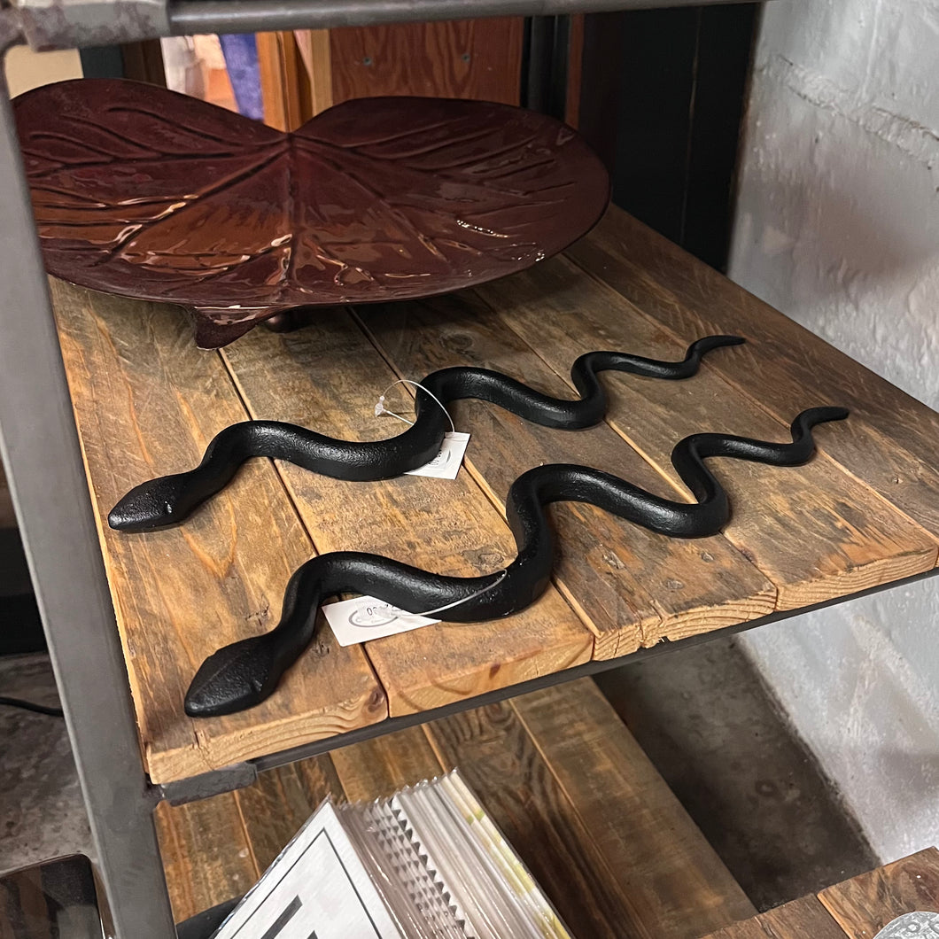 Iron Garden Snake Decor