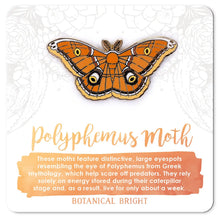 Load image into Gallery viewer, Enamel &amp; Wood Pins - Botanical Bright
