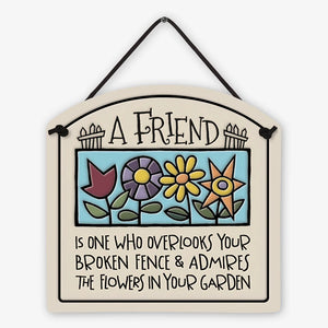 Ceramic Wall Art - A Friend Is