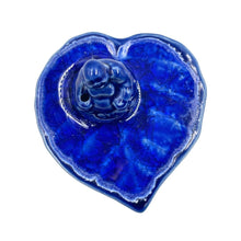 Load image into Gallery viewer, Buddha on Leaf Ceramic Incense Holder
