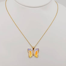 Load image into Gallery viewer, Glass Butterfly Necklace
