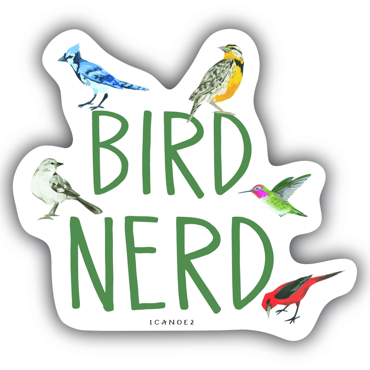 Bird Nerd Decal Sticker – Little Red Wagon Native Nursery