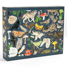 Load image into Gallery viewer, Midnight Flora &amp; Fauna - 1000 Piece Jigsaw Puzzle
