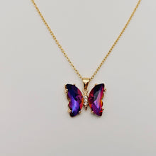 Load image into Gallery viewer, Glass Butterfly Necklace

