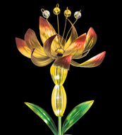Solar Floral Spinner Stake