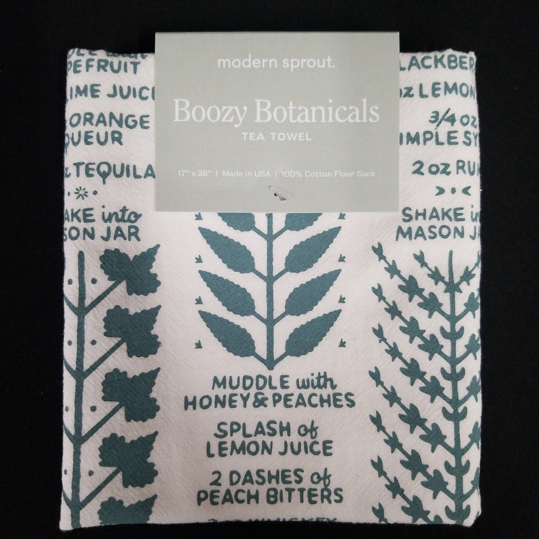 Tea Towel - Boozy Botanicals
