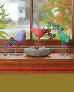 Terracotta and Wire Birds