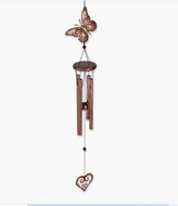 Butterfly and Heart Wind Chimes