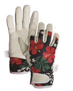 Garden Gloves - Hibiscus Wrist