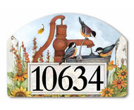 Magnetic Yard Sign- Water Bucket Birds